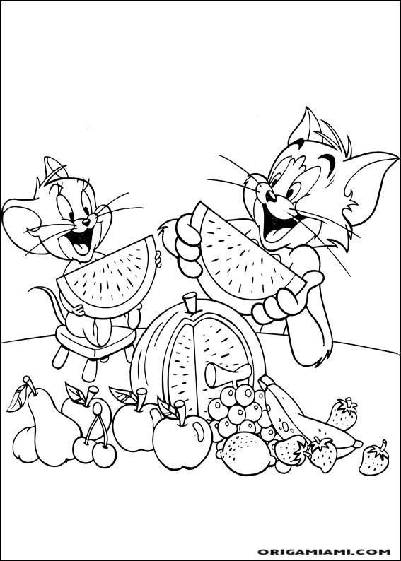 Tom e jerry coloring page (24)