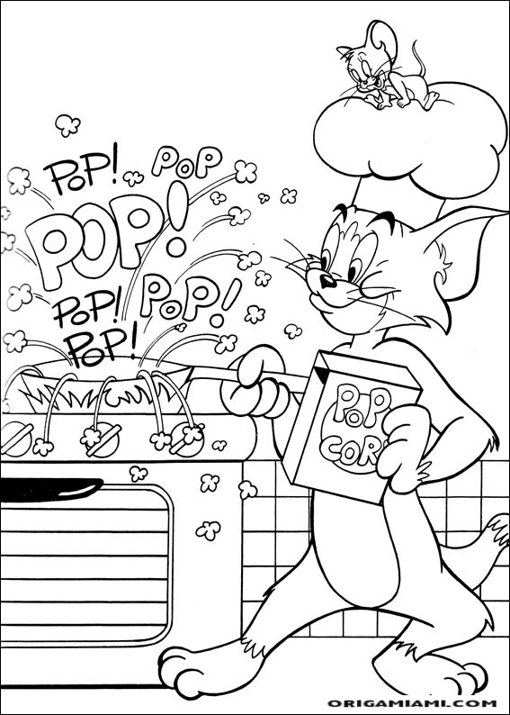 Tom e jerry coloring page (25)