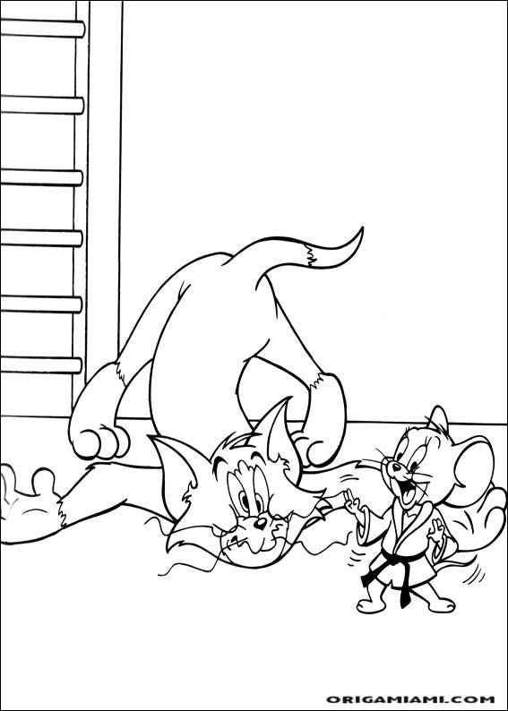 Tom e jerry coloring page (26)