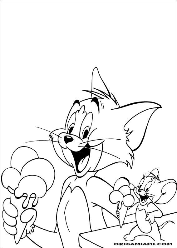 Tom e jerry coloring page (27)