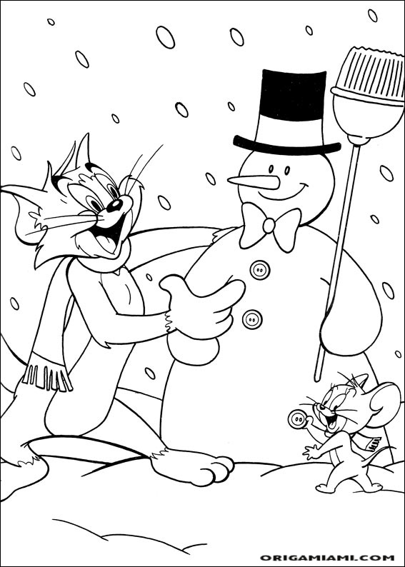 Tom e jerry coloring page (30)