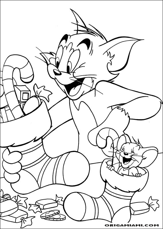 Tom e jerry coloring page (32)