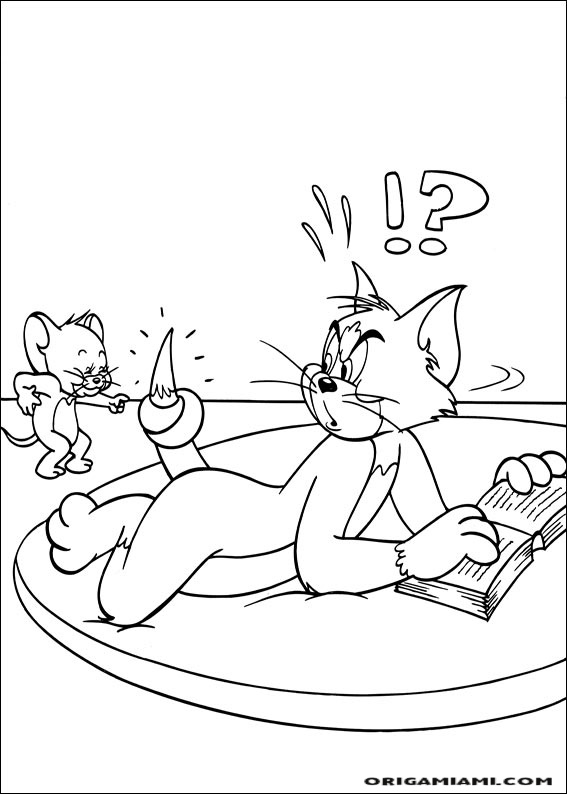 Tom e jerry coloring page (33)