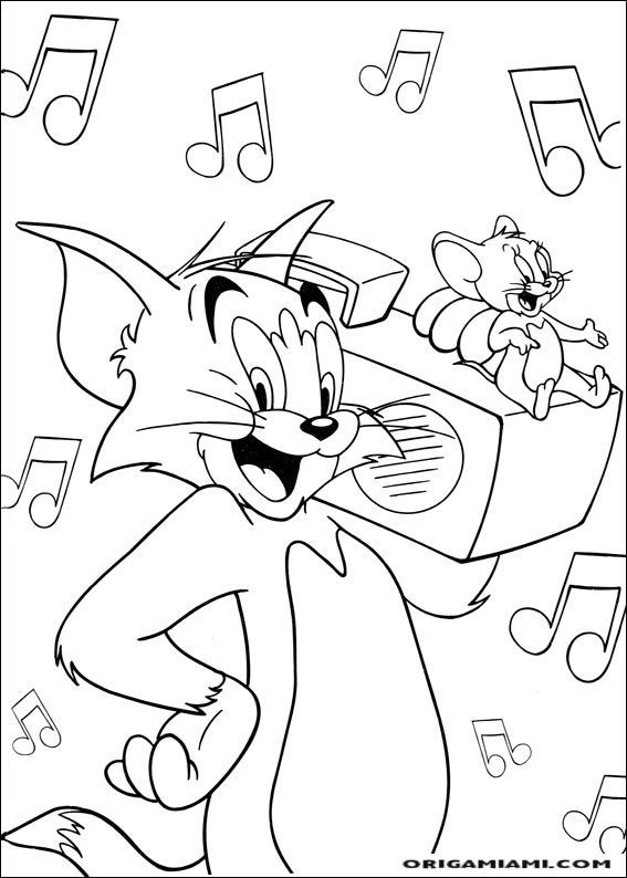 Tom e jerry coloring page (34)