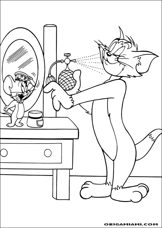 Tom e jerry coloring page (35)