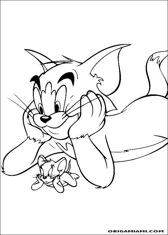 Tom e jerry coloring page (43)