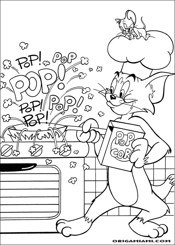 Tom e jerry coloring page (45)