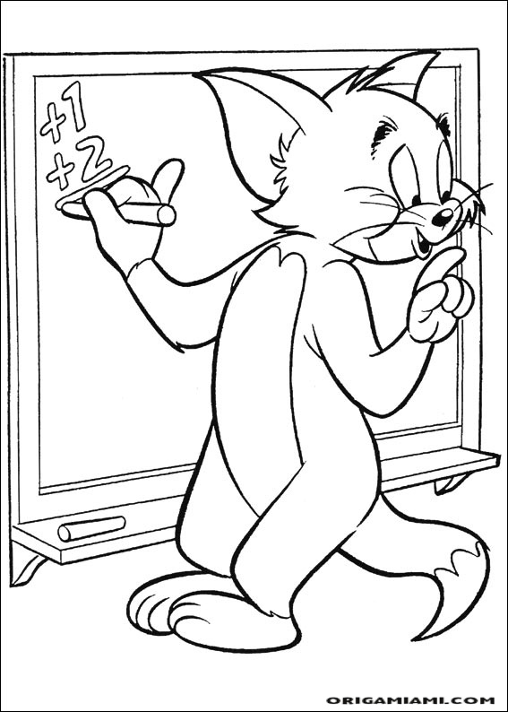 Tom e jerry coloring page (49)