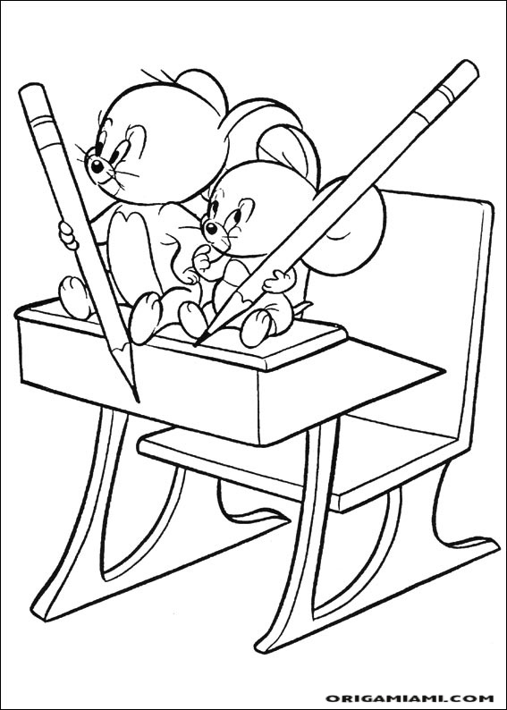 Tom e jerry coloring page (50)