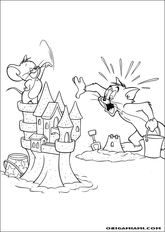 Tom e jerry coloring page (51)