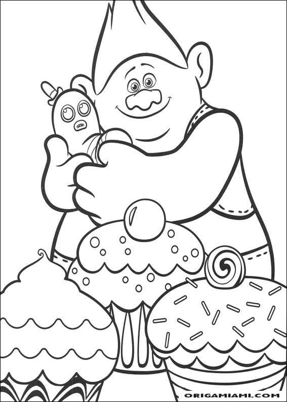 Trolls coloring page (1)