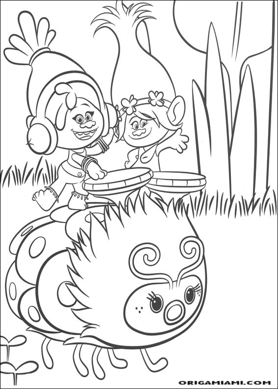 Trolls coloring page (10)