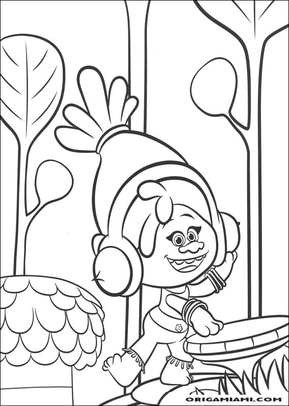 Trolls coloring page (11)