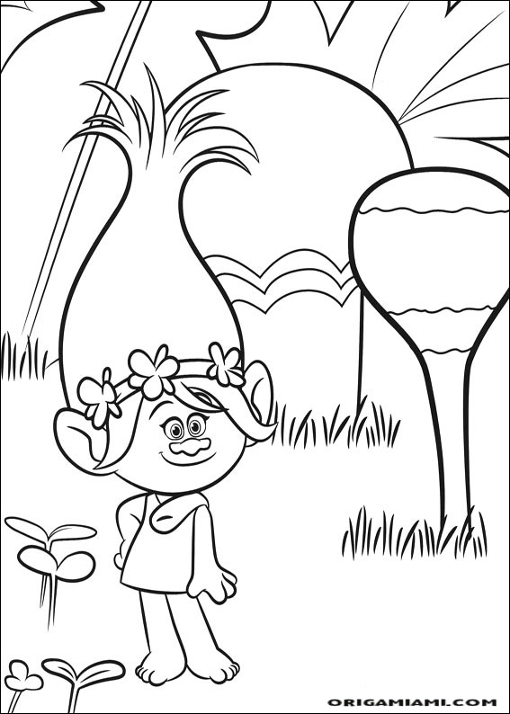 Trolls coloring page (14)