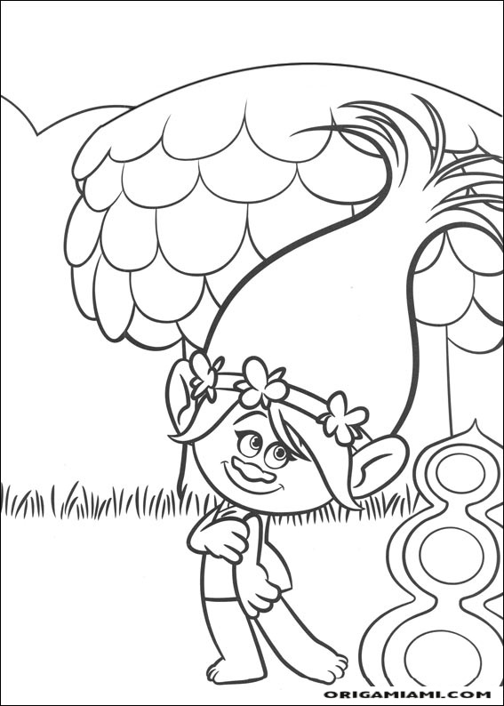 Trolls coloring page (15)