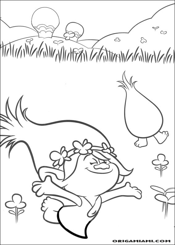 Trolls coloring page (16)