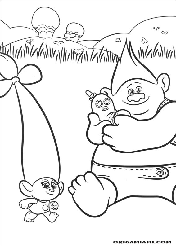 Trolls coloring page (19)