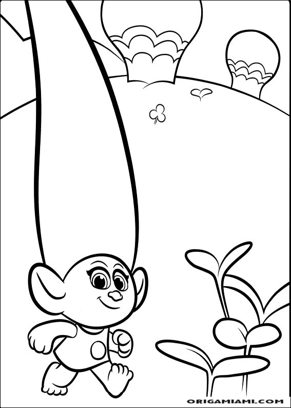 Trolls coloring page (22)