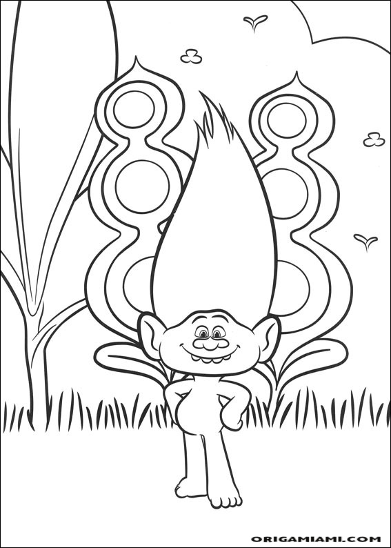 Trolls coloring page (23)