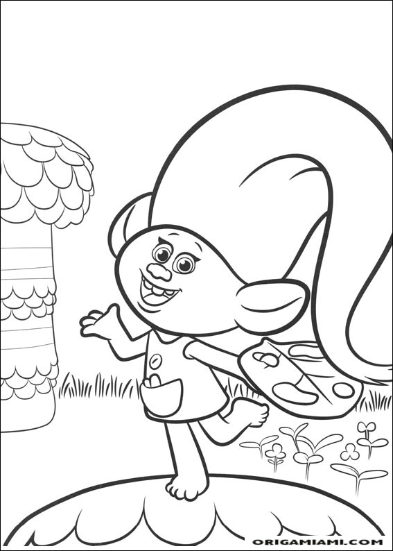 Trolls coloring page (25)