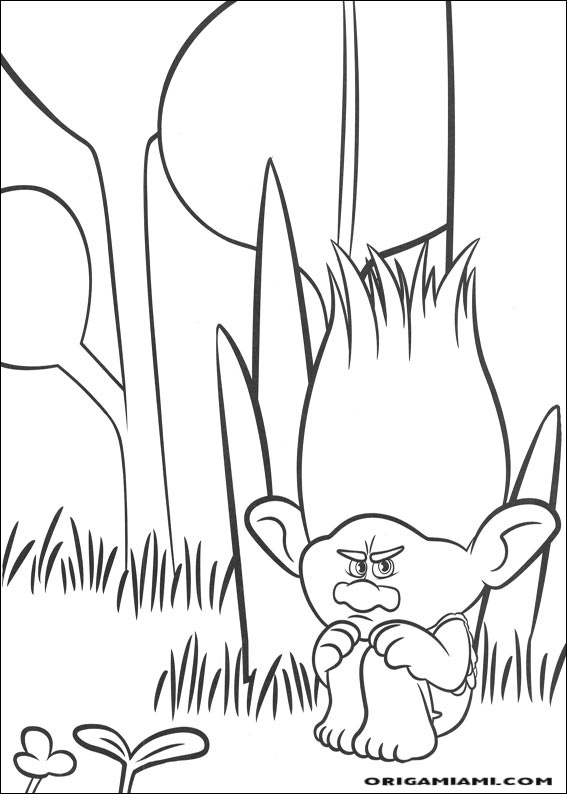 Trolls coloring page (26)