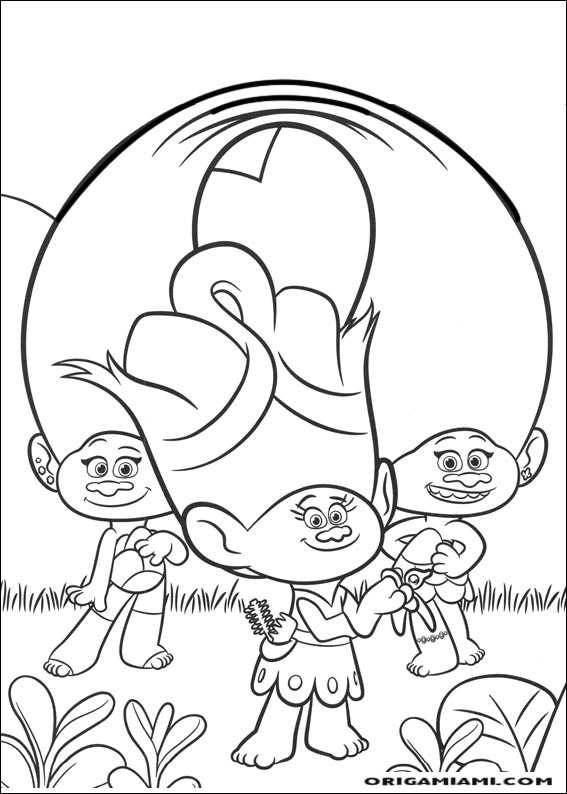 Trolls coloring page (3)