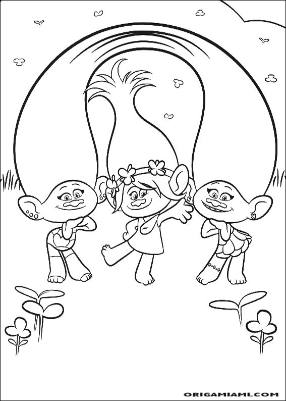 Trolls coloring page (4)