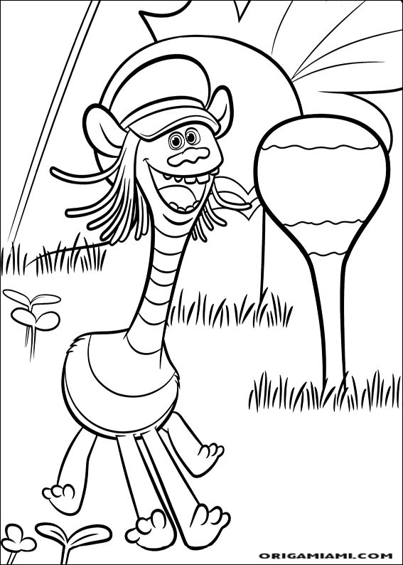 Trolls coloring page (5)