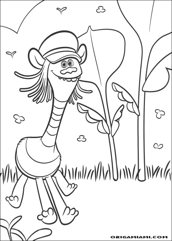 Trolls coloring page (6)