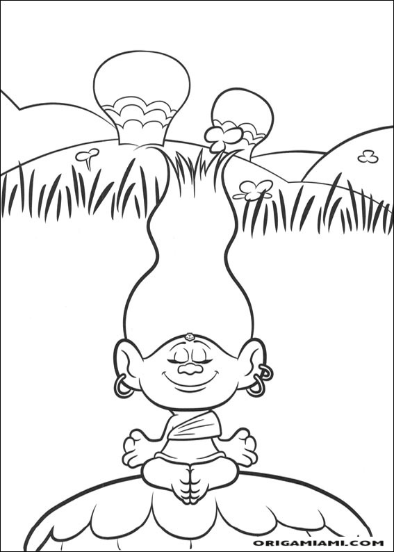 Trolls coloring page (9)