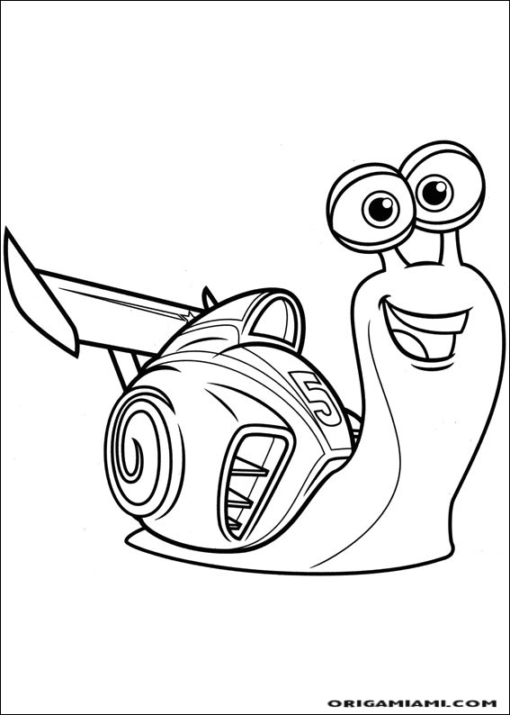 Turbo coloring page (1)