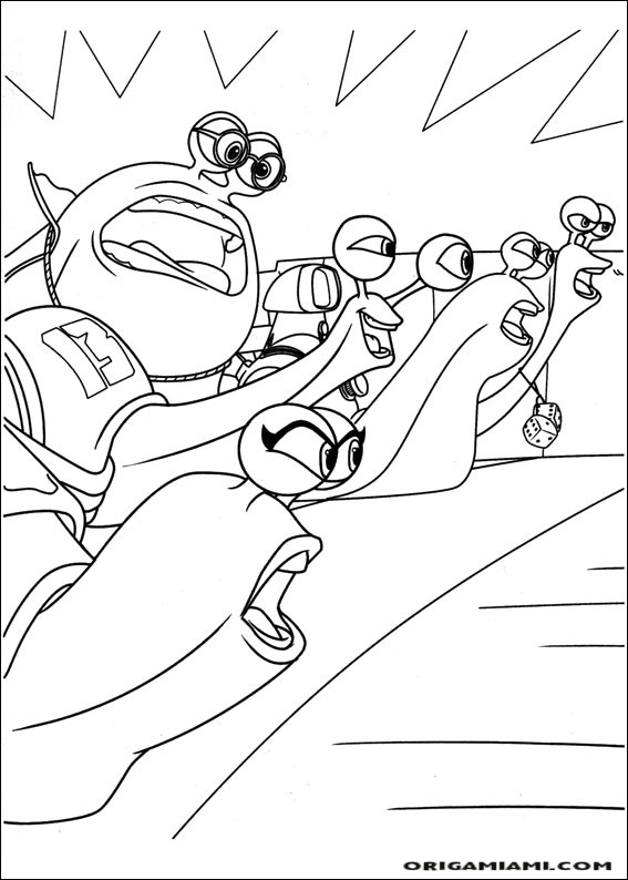 Turbo coloring page (10)