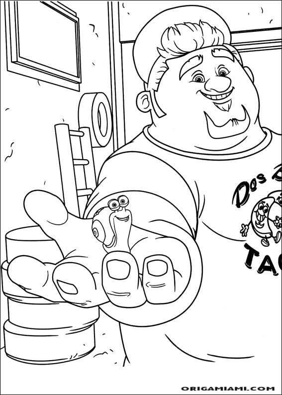 Turbo coloring page (12)