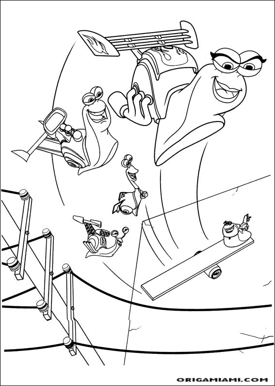 Turbo coloring page (13)