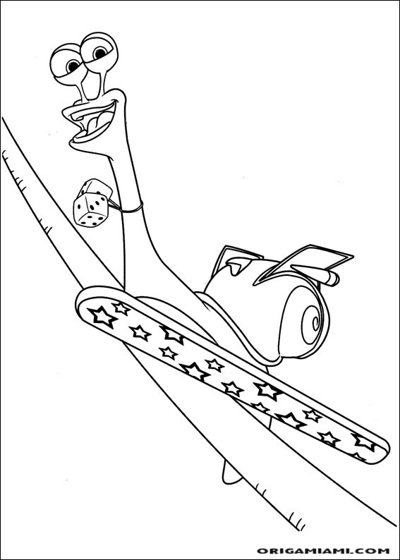 Turbo coloring page (14)