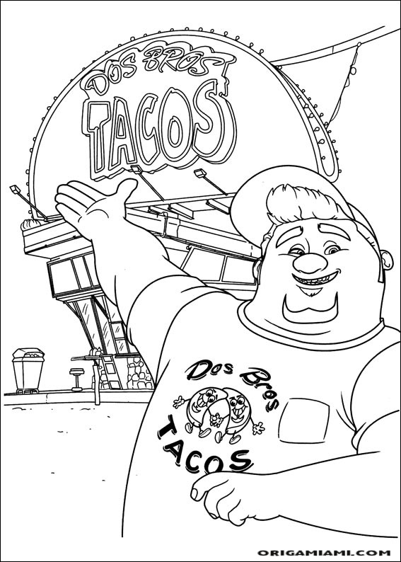 Turbo coloring page (17)