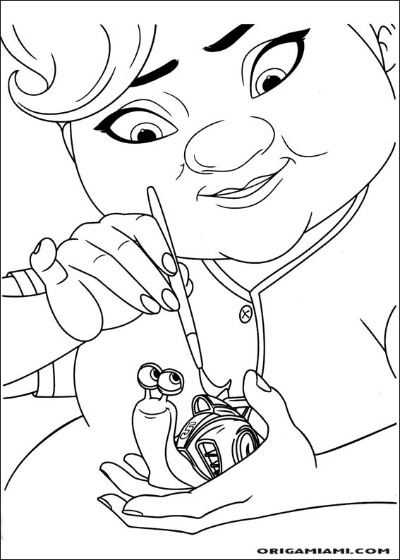 Turbo coloring page (19)