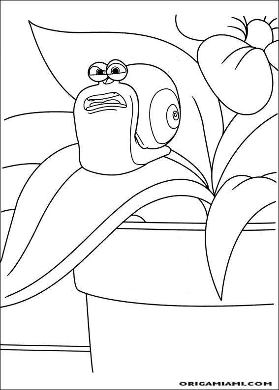 Turbo coloring page (3)