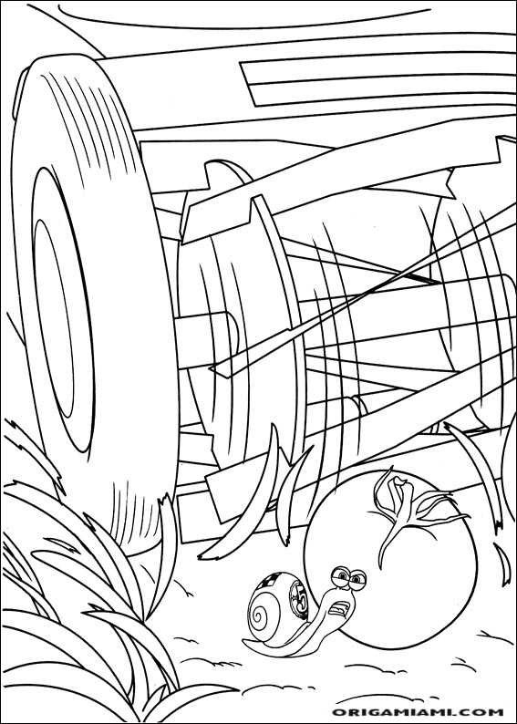 Turbo coloring page (6)