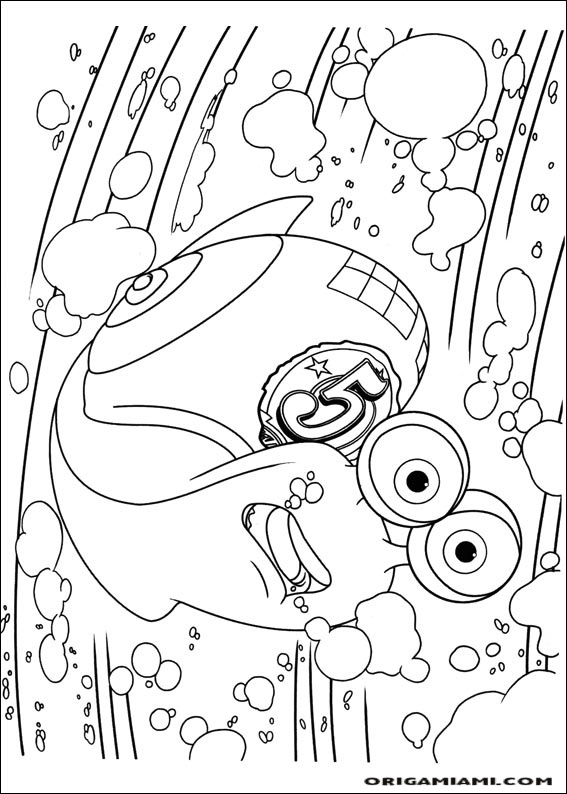 Turbo coloring page (7)