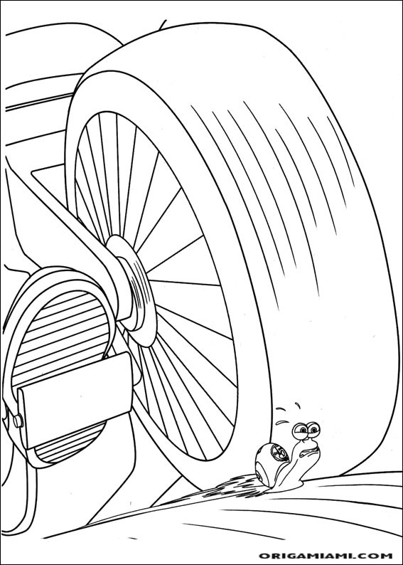 Turbo coloring page (8)