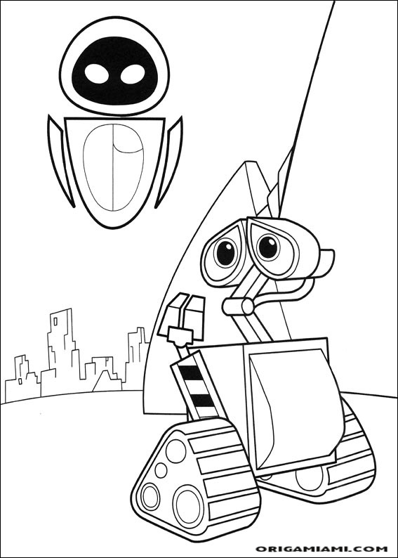 Wall e coloring page (4)