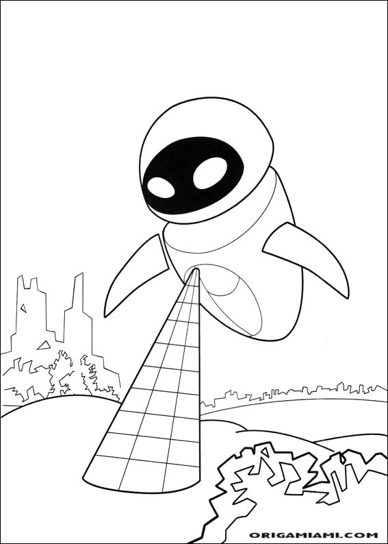 Wall e coloring page (5)