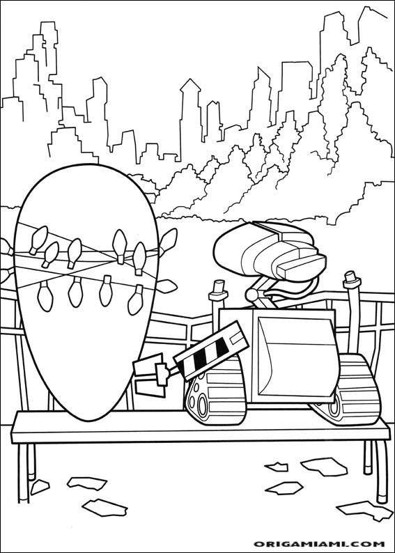 Wall e coloring page (7)