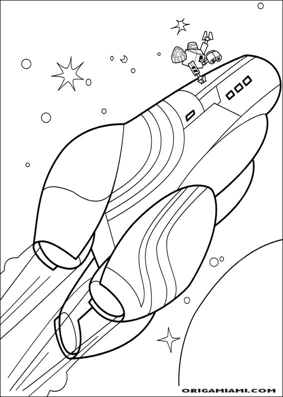 Wall e coloring page (8)