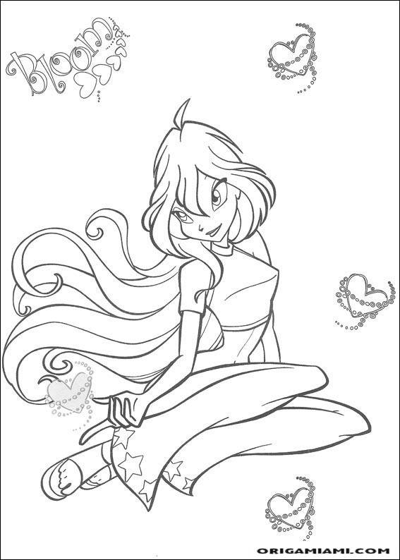 Winx club coloring page (1)