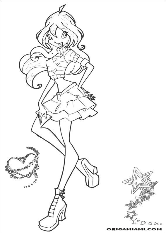 Winx club coloring page (3)