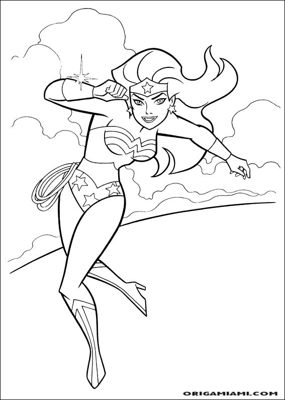 Wonder Woman coloring page (1)