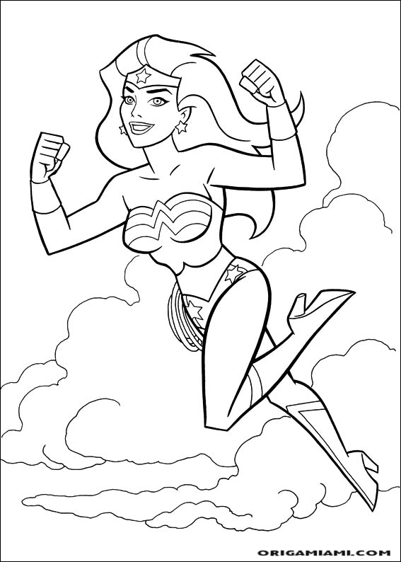 Wonder Woman coloring page (2)