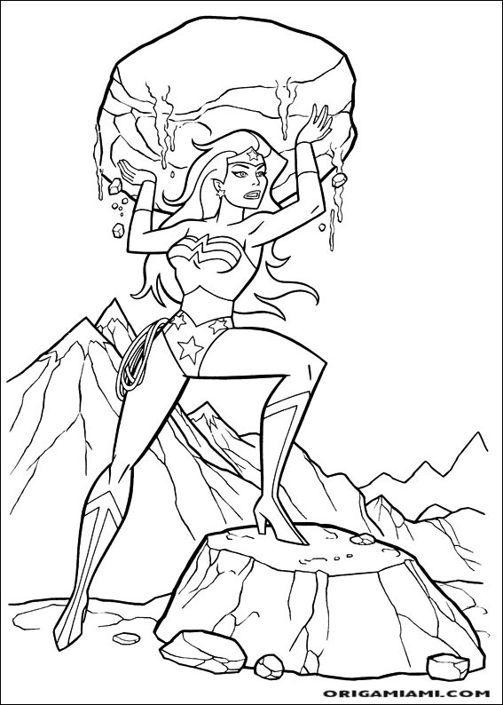 Wonder Woman coloring page (6)